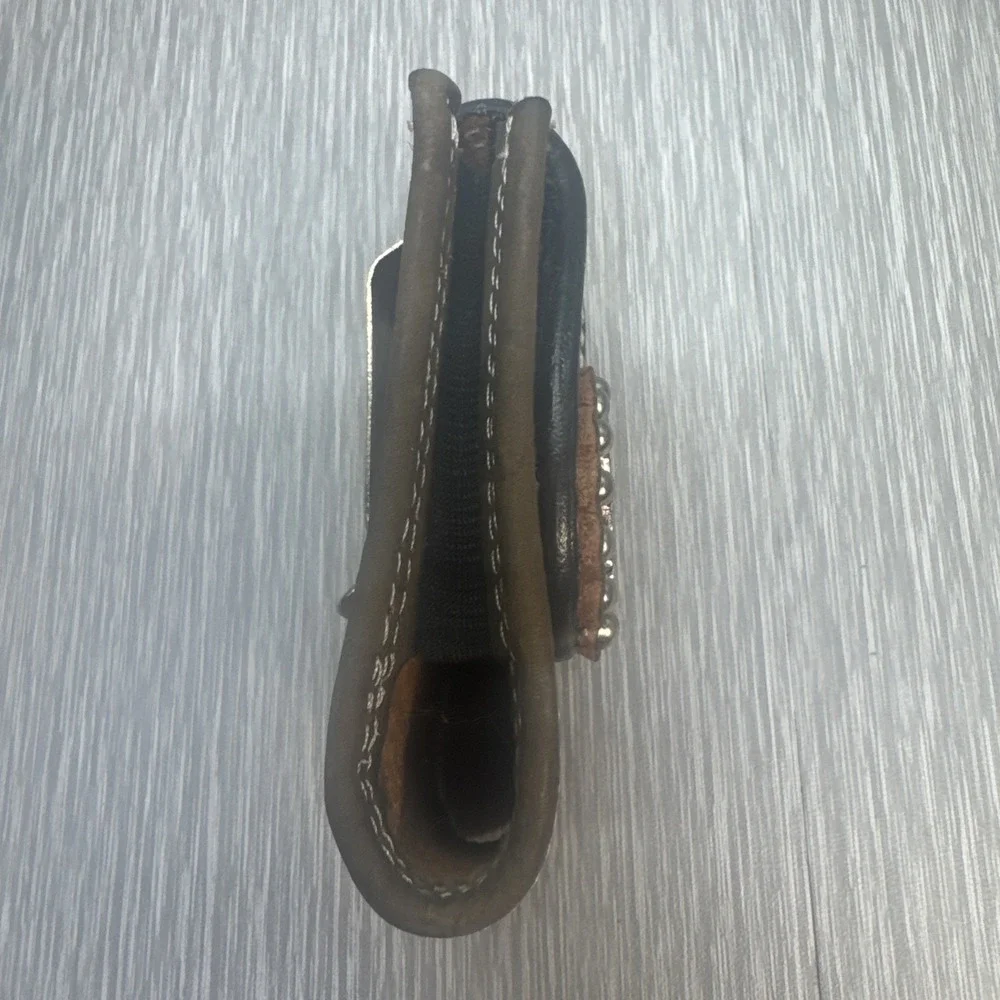 Montana‎ Silversmiths Tooled Leather Knife Sheath Western Concho Cowboy Star